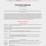 POLITICIZED MEDIZIN plakat
